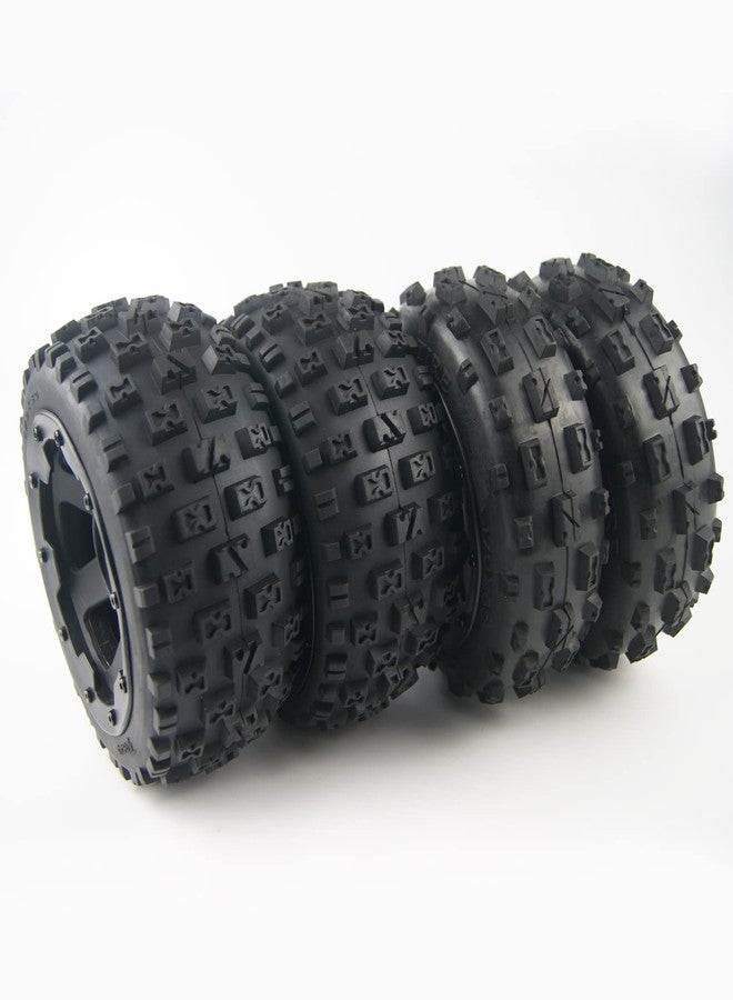 TITRACING Knobby Tires Front Rear Tyres 6 Spoke WheelS fit 1:5 HPI Rovan Baja 5B SS KM Buggy - Image 2